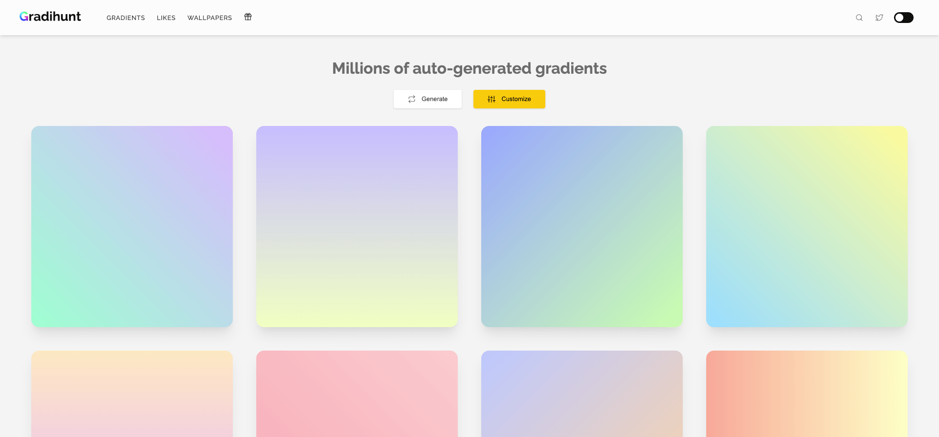 Gradihunt-gradient tool