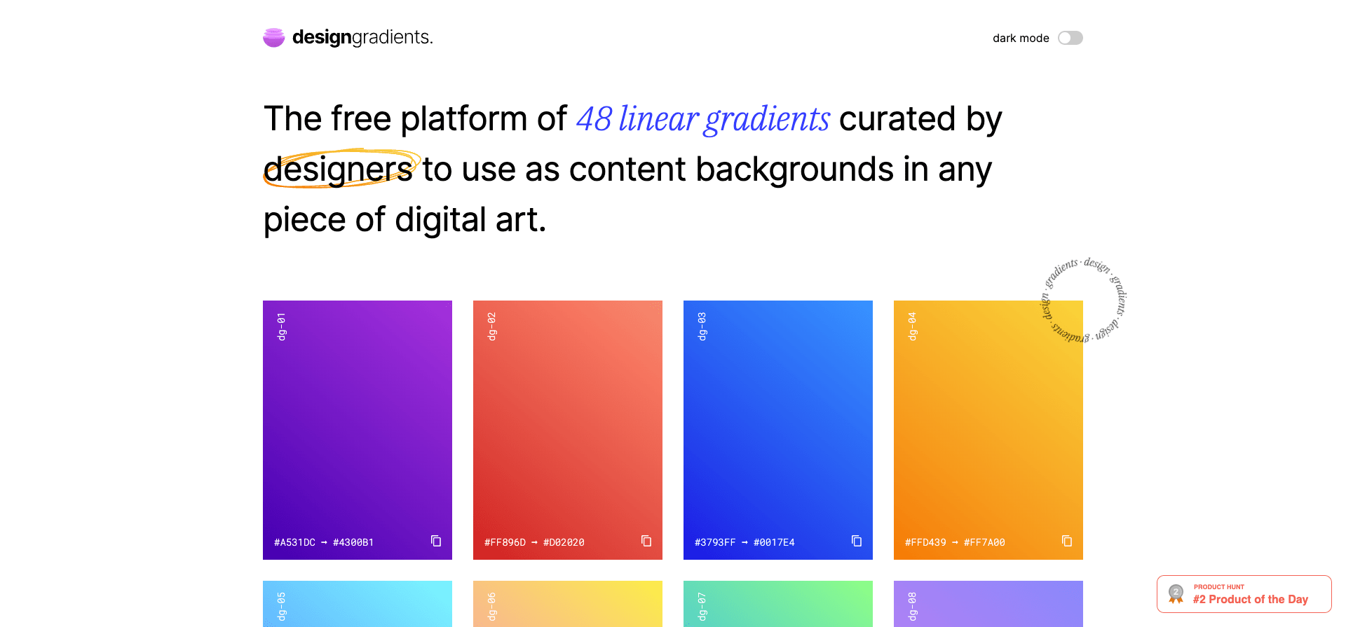 Design Gradients-gradient tool