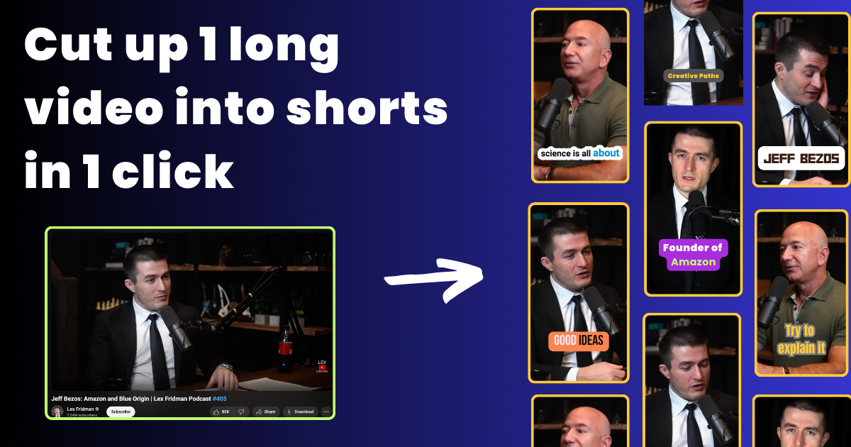QuickVid - Cut up long videos into dozens of viral clips