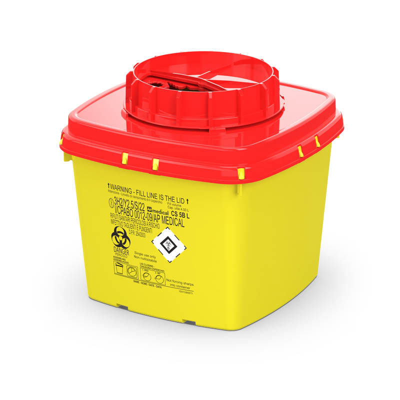 Disposal Containers For Sharps, Pharma, Cytotoxic Waste