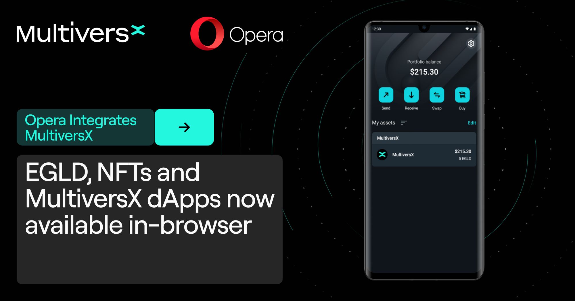 Opera Completes Multiversx Integration Enabling Instant Access To Egld