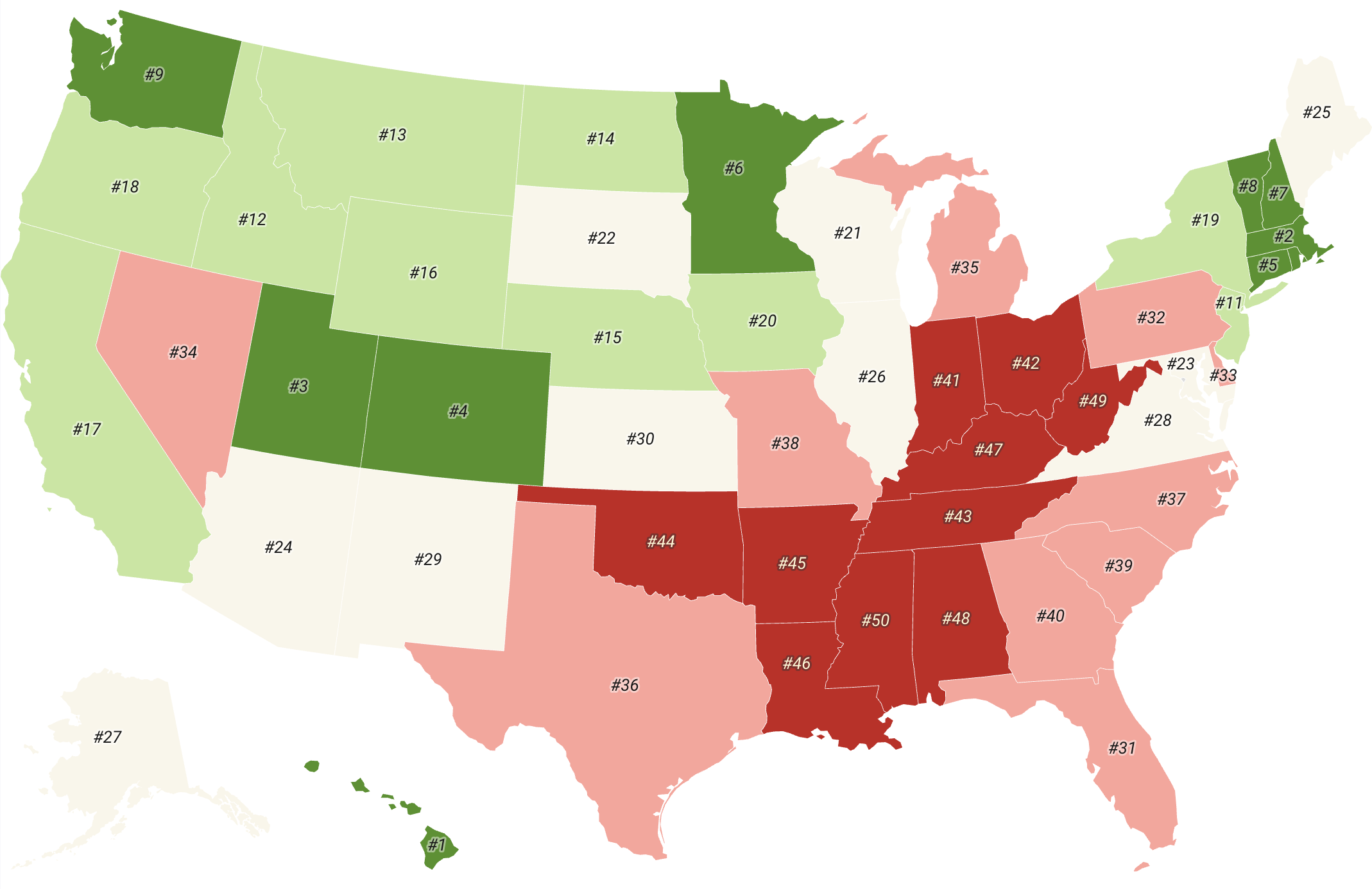 Healthiest States 2024
