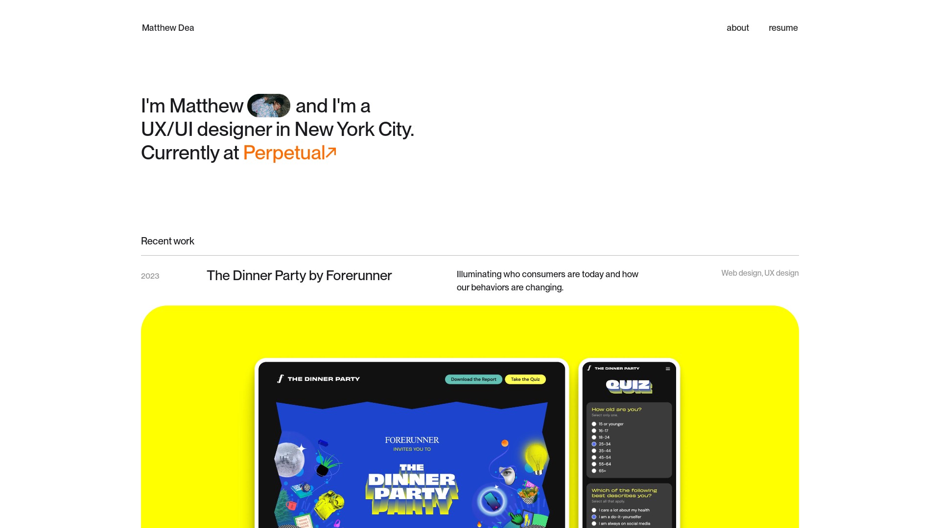 Matthew dea portfolio project curated portfolios from creatives