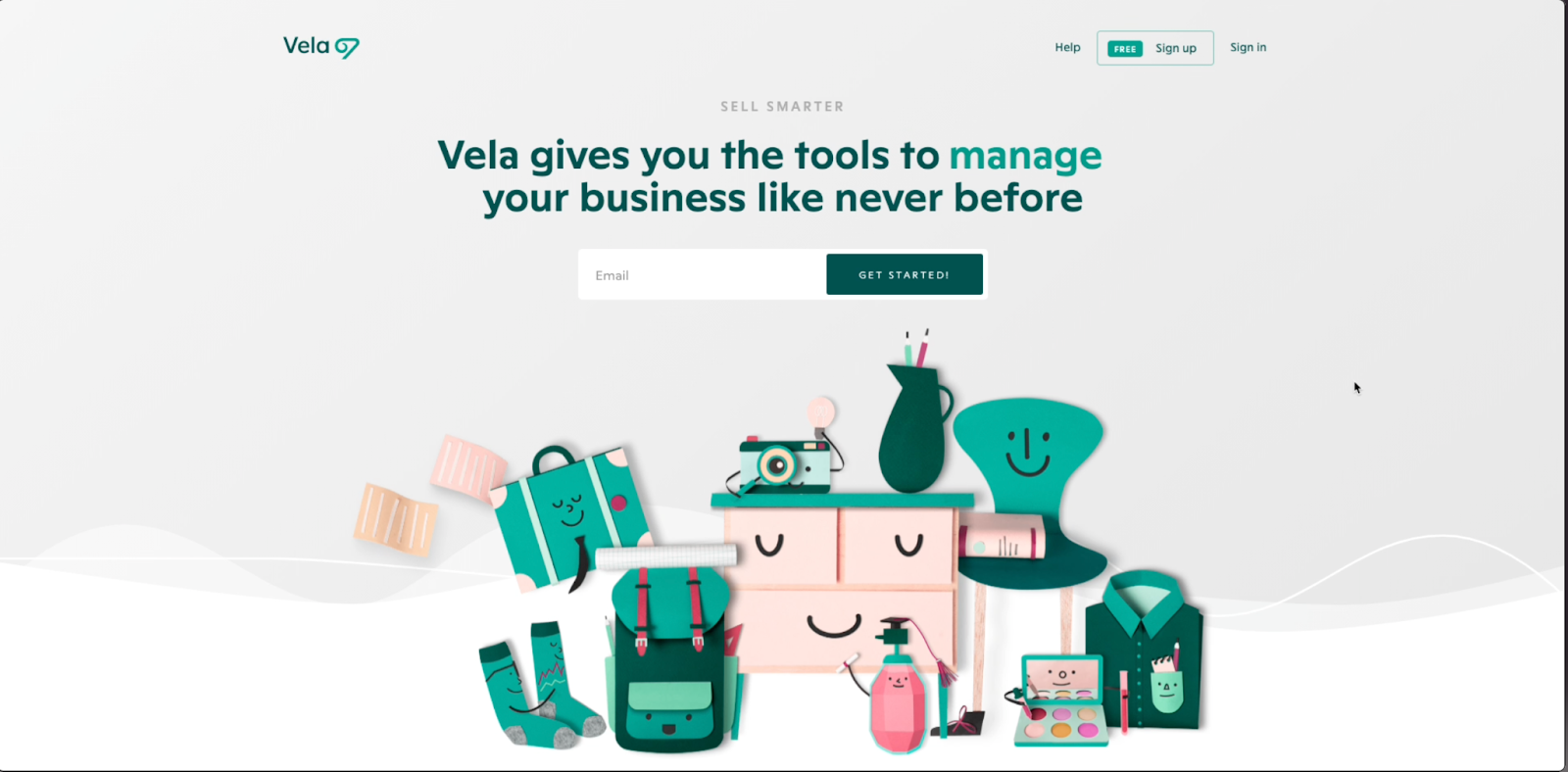 Vela Homepage