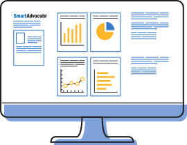 Law firm case management software dashboards and reports