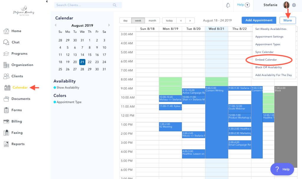 Add Calendar to Website - Make Appointments Online 