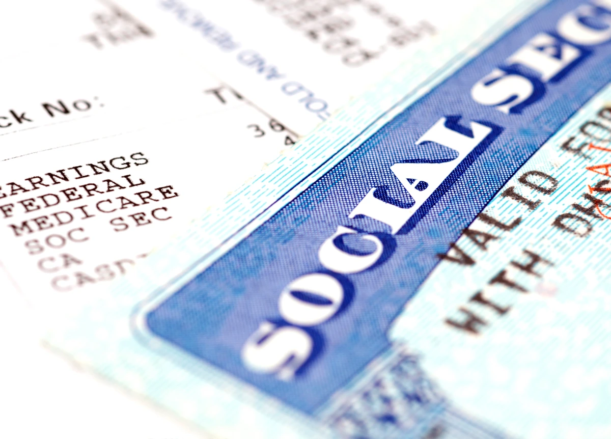 Social Security card on top of Social Security Statement