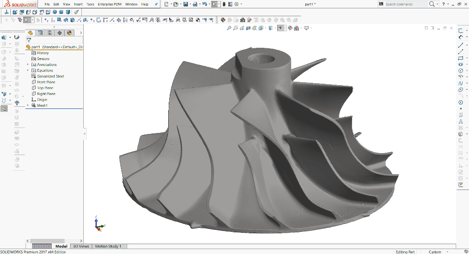 Figure 1 3D Scanning using Laser