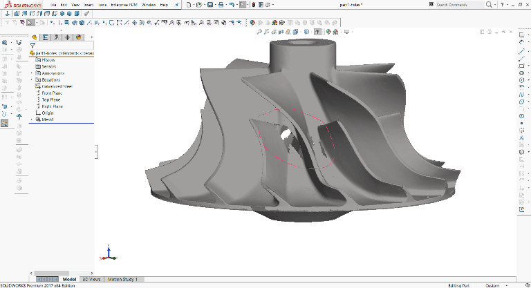 Figure 3 holes on the surface