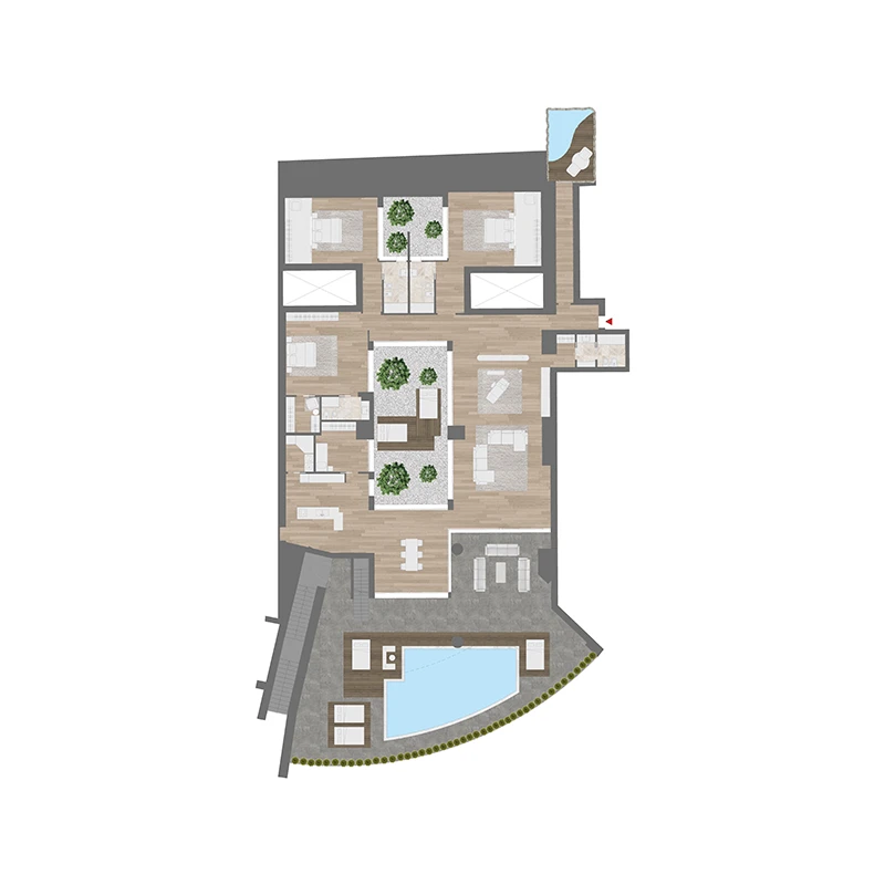 Portopiccolo Penthouse sul mare in vendita