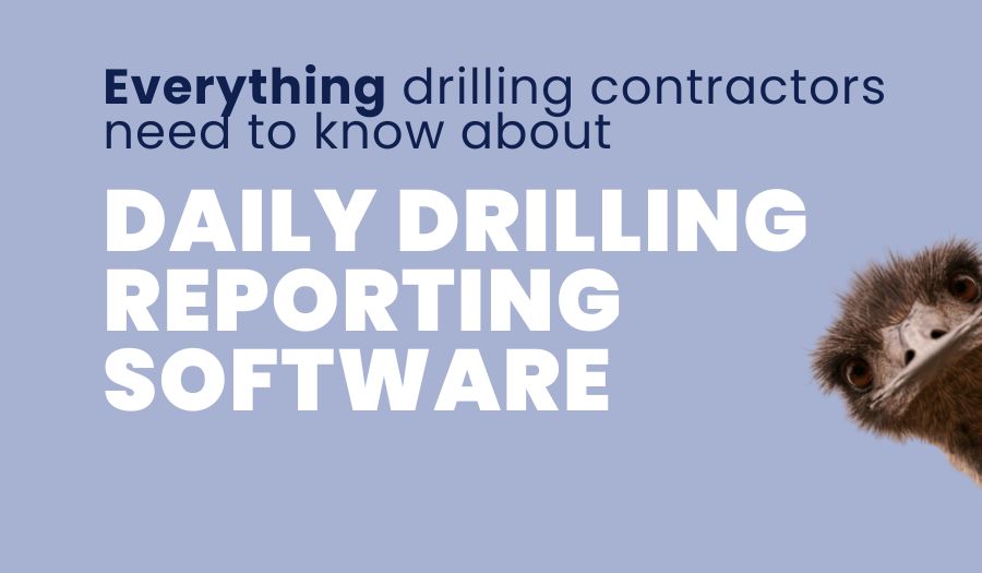 Daily drilling report software for drilling contractors
