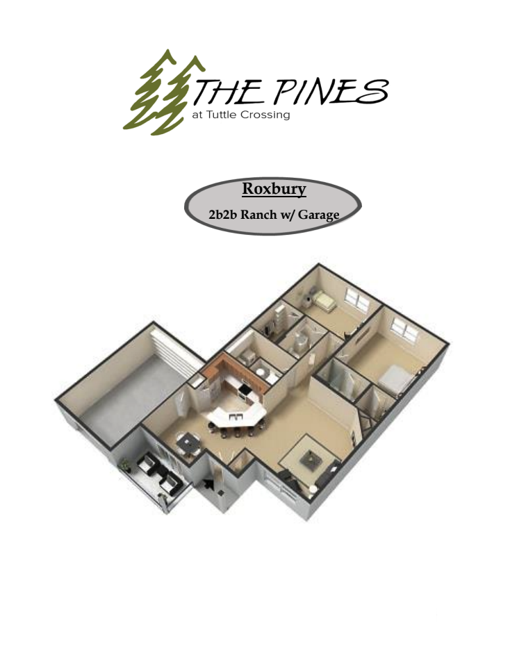 The Roxbury | Floor Plans | The Pines at Tuttle Crossing