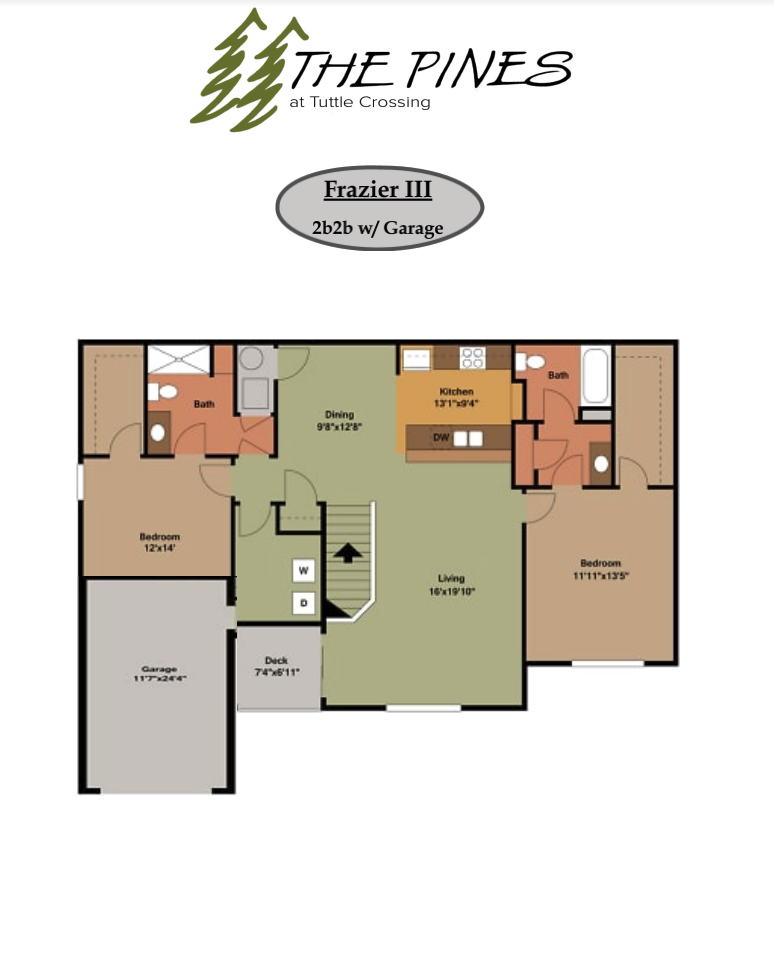 Frazier III | Floor Plan | The Pines at Tuttle Crossing