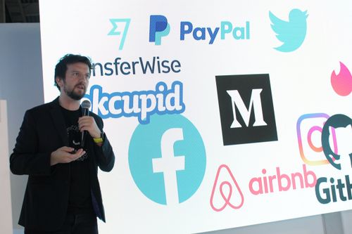 Bruno Skvorc speaking at AI and Blockchain summit in Switzerland