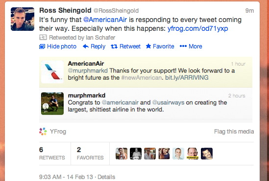 American Airlines Autoreply