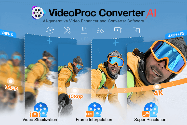 Transform your media with VideoProc Converter AI's advanced features.