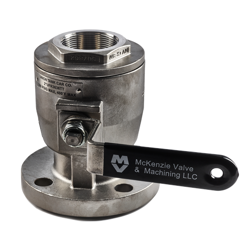 Flanged by Threaded Full Port Ball Valve McKenzie Valve & Machining