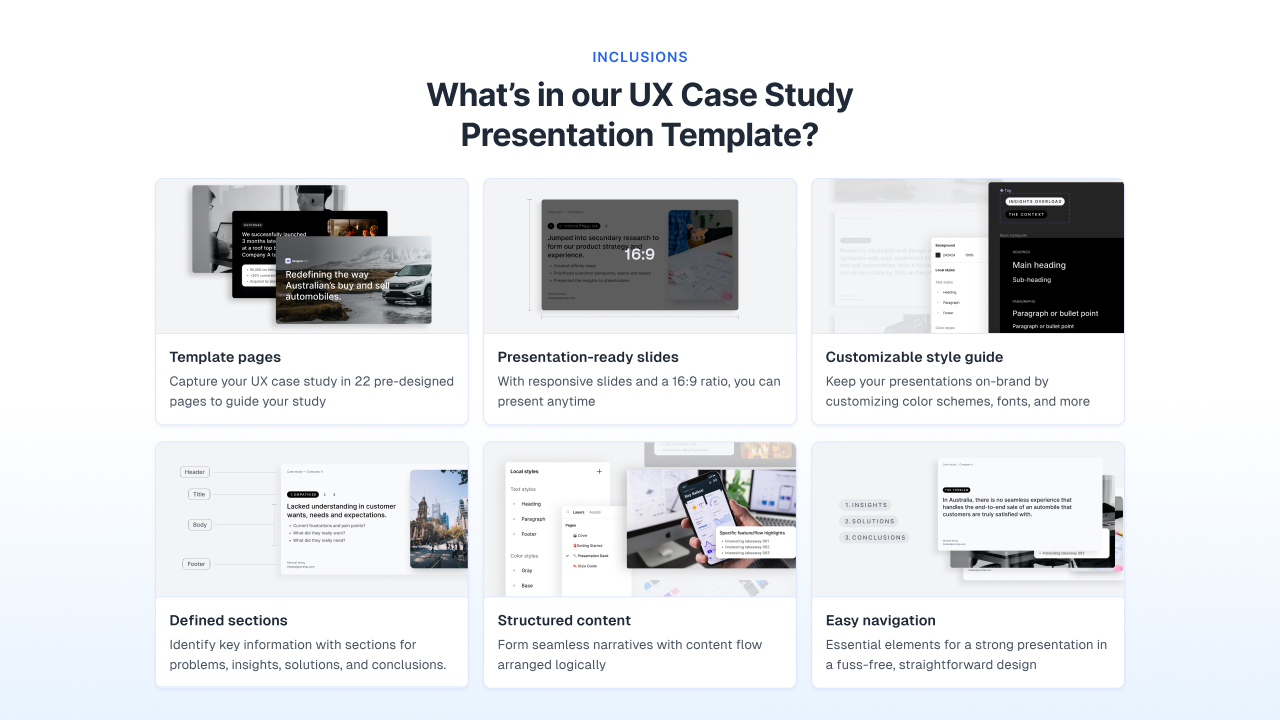 UX Case Study Presentation Template