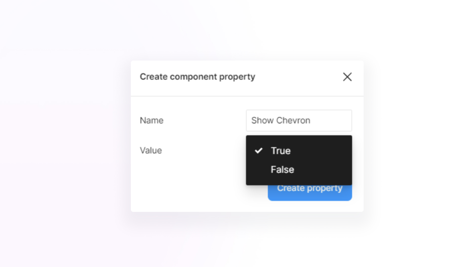 Create component property