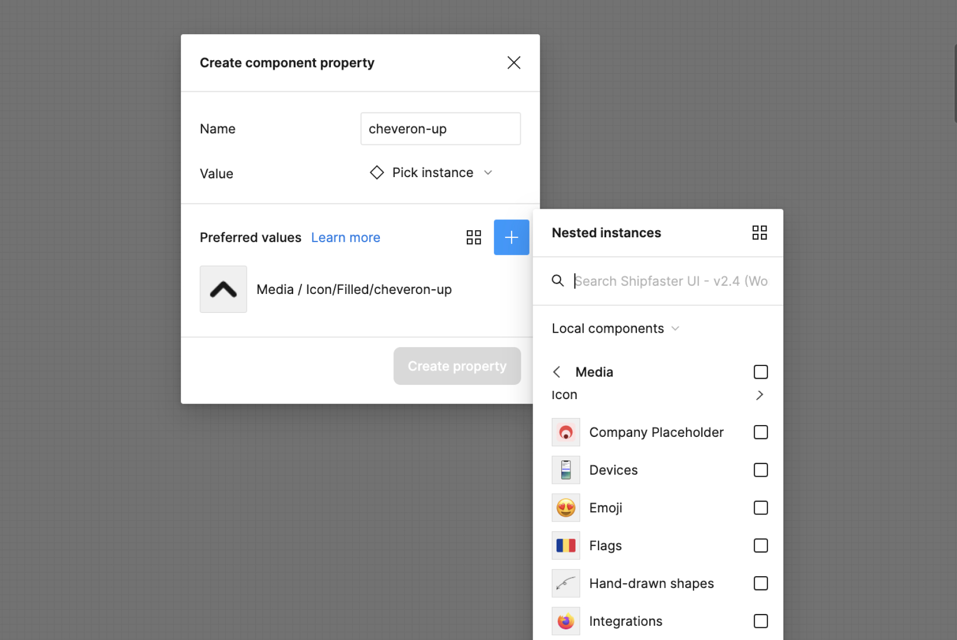 Preferred values