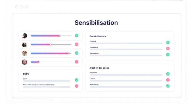 Sensibilisation Cyber dans l'app Qontrol