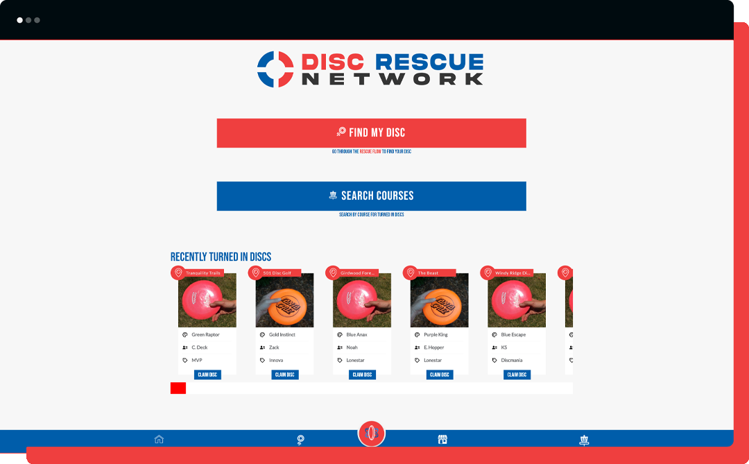 AI Powered Lost and Found for Disc Golf Courses - Disc Rescue Network LLC