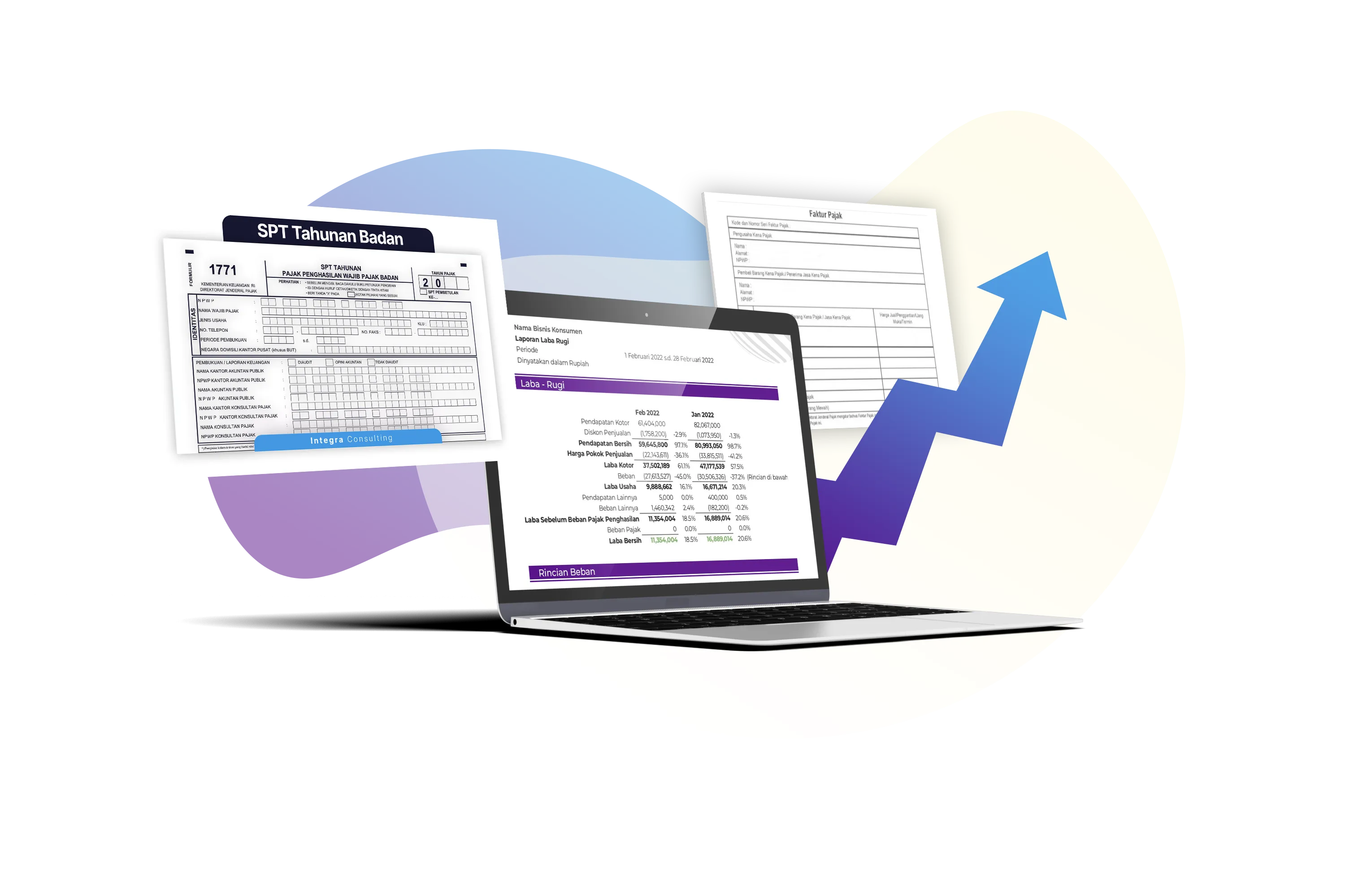 jasa akuntansi, laporan keuangan, dan pajak dengan Integra Consulting