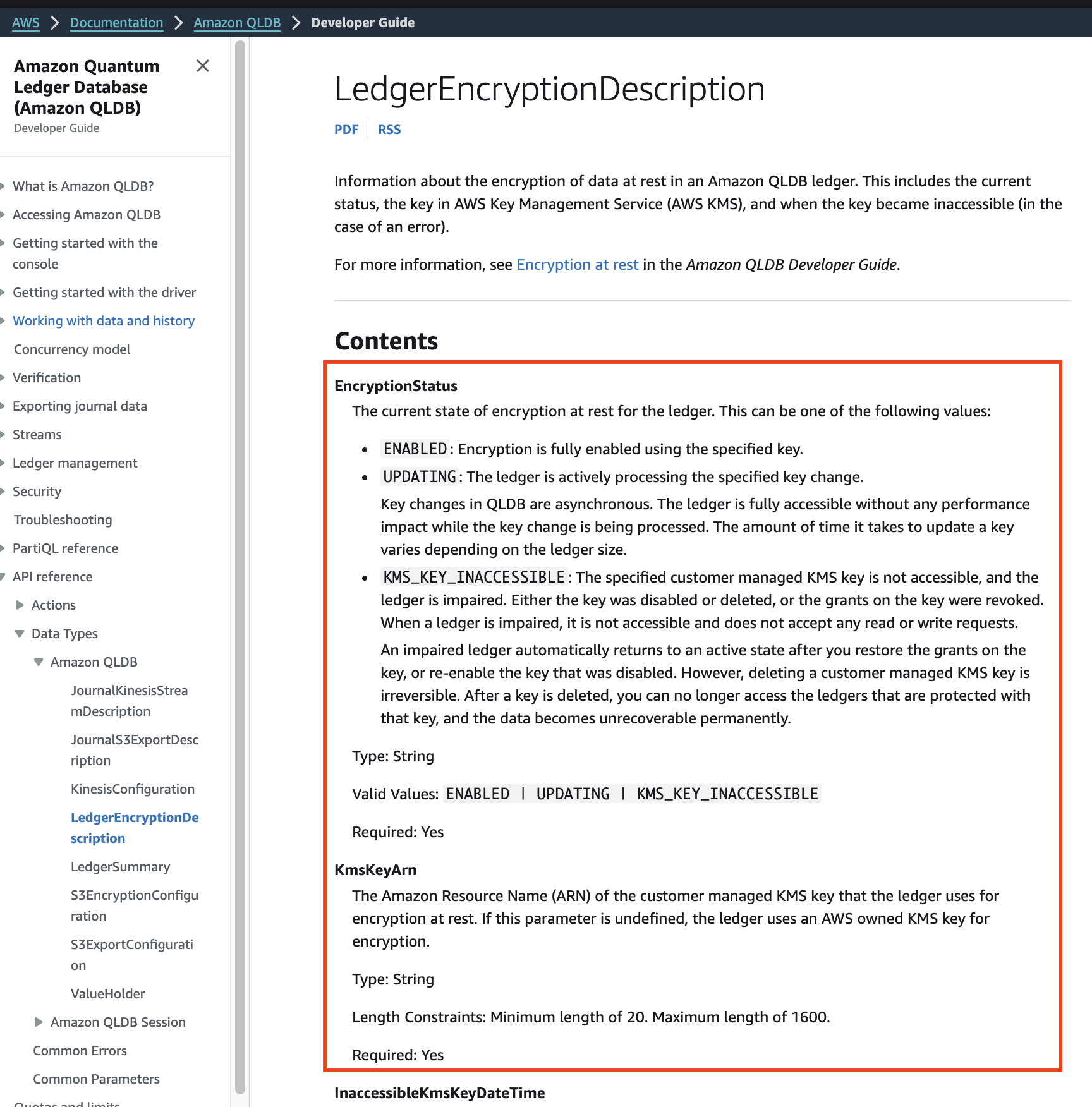 The Misleading Encryption State of Amazon Quantum Ledger Database (QLDB)