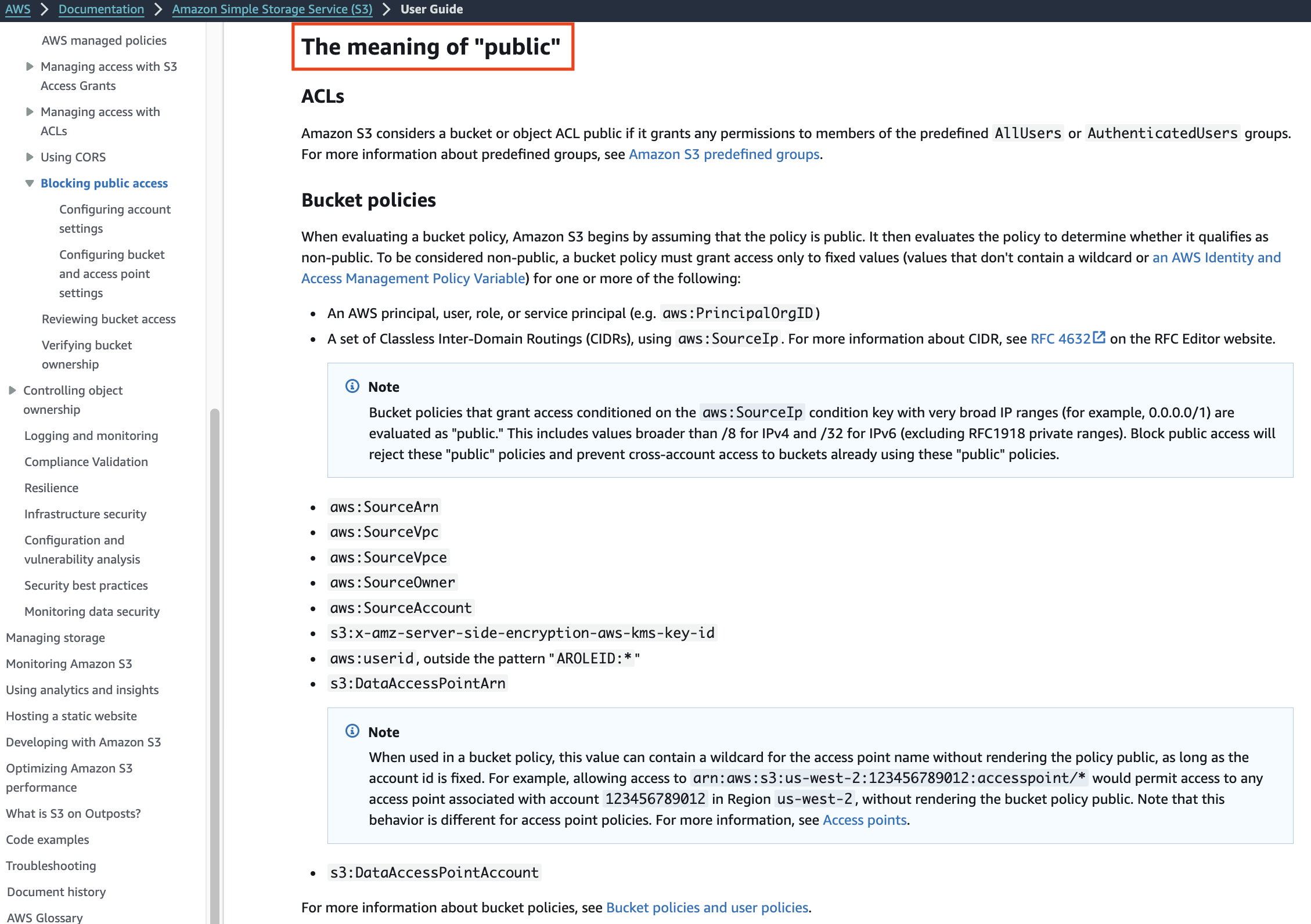 Amazon S3 Block Public Access Bypass