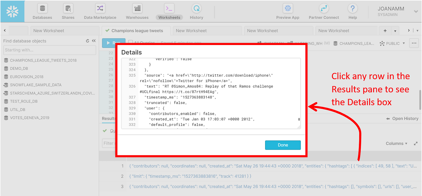 Argusa - Insight | From JSON to insight with Snowflake