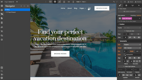 Typography - Suite X Webflow Template