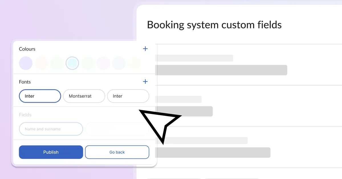 How to add custom fields to your website booking system?