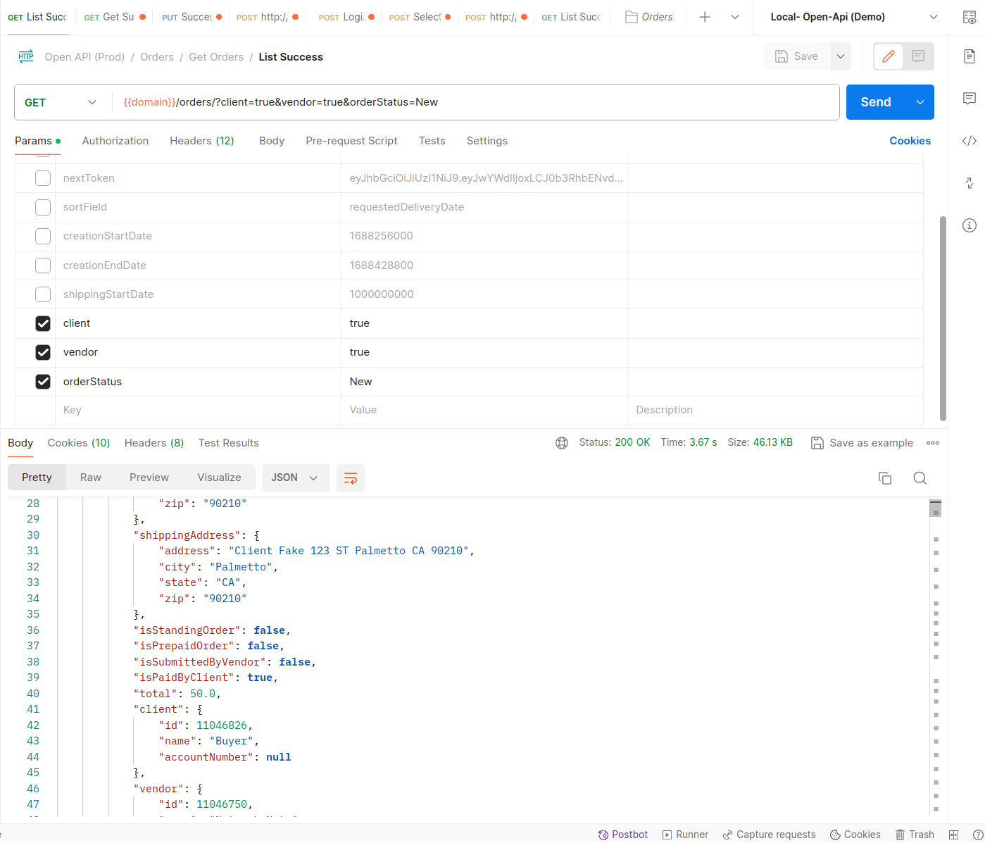 Running your first request