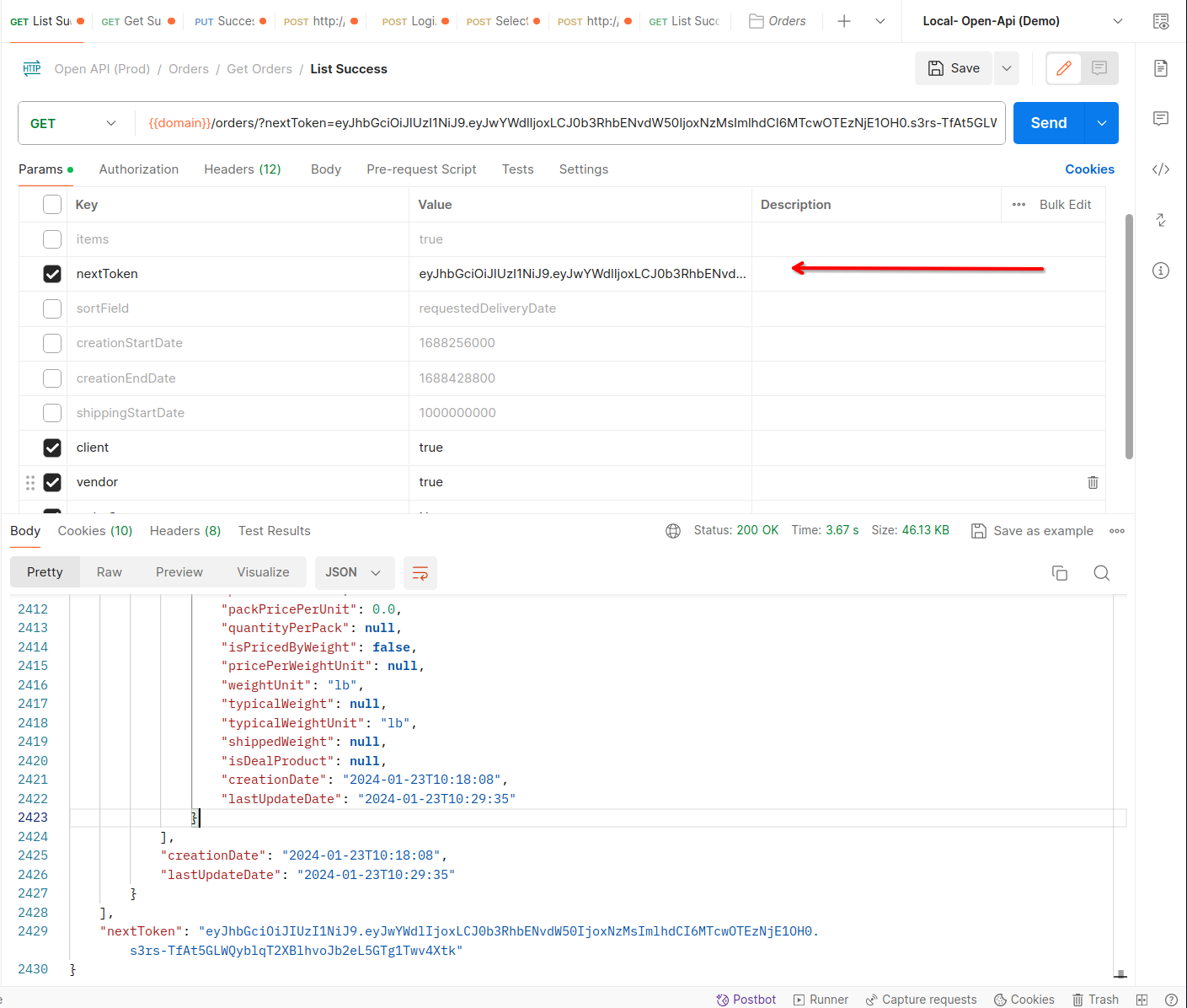Pagination