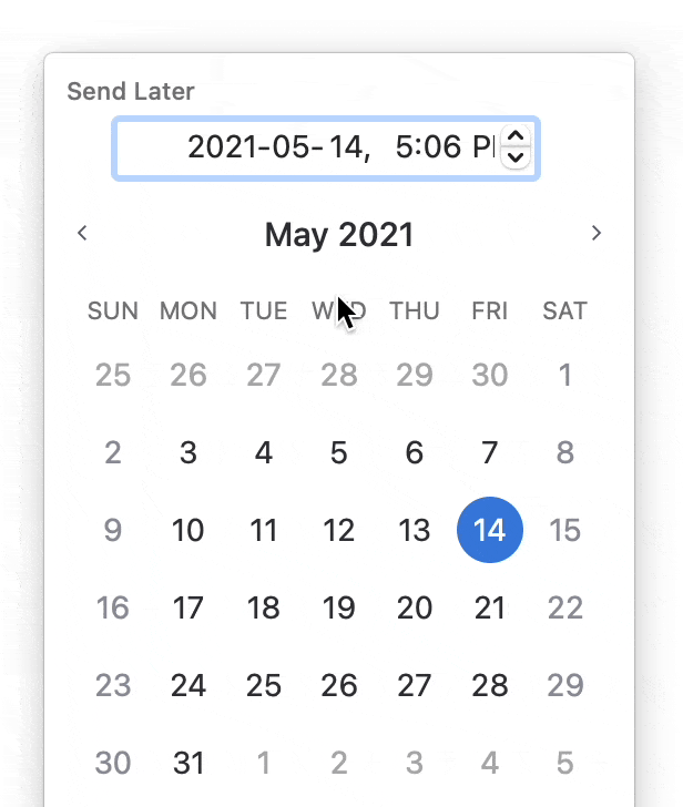 Date picker interaction with year input editable with keyboards