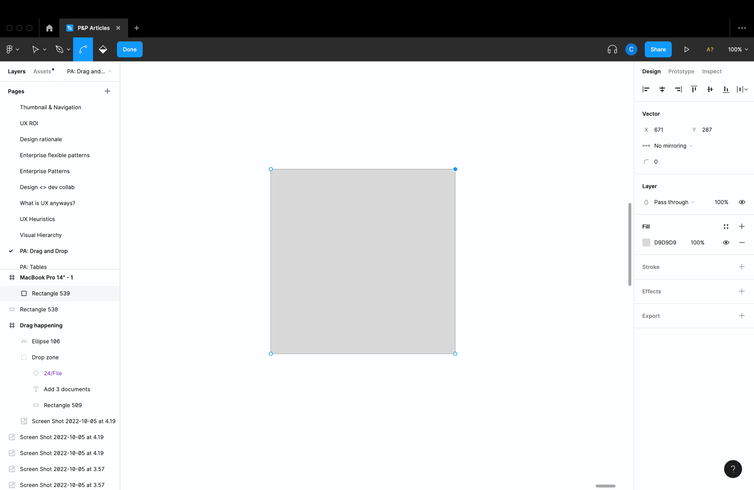 Figma clicked into a single anchor point in a square