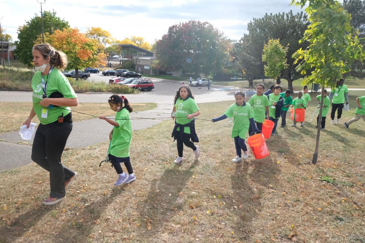 Tony Sanneh Helps Host Green Sports Day at St Paul After School Program
