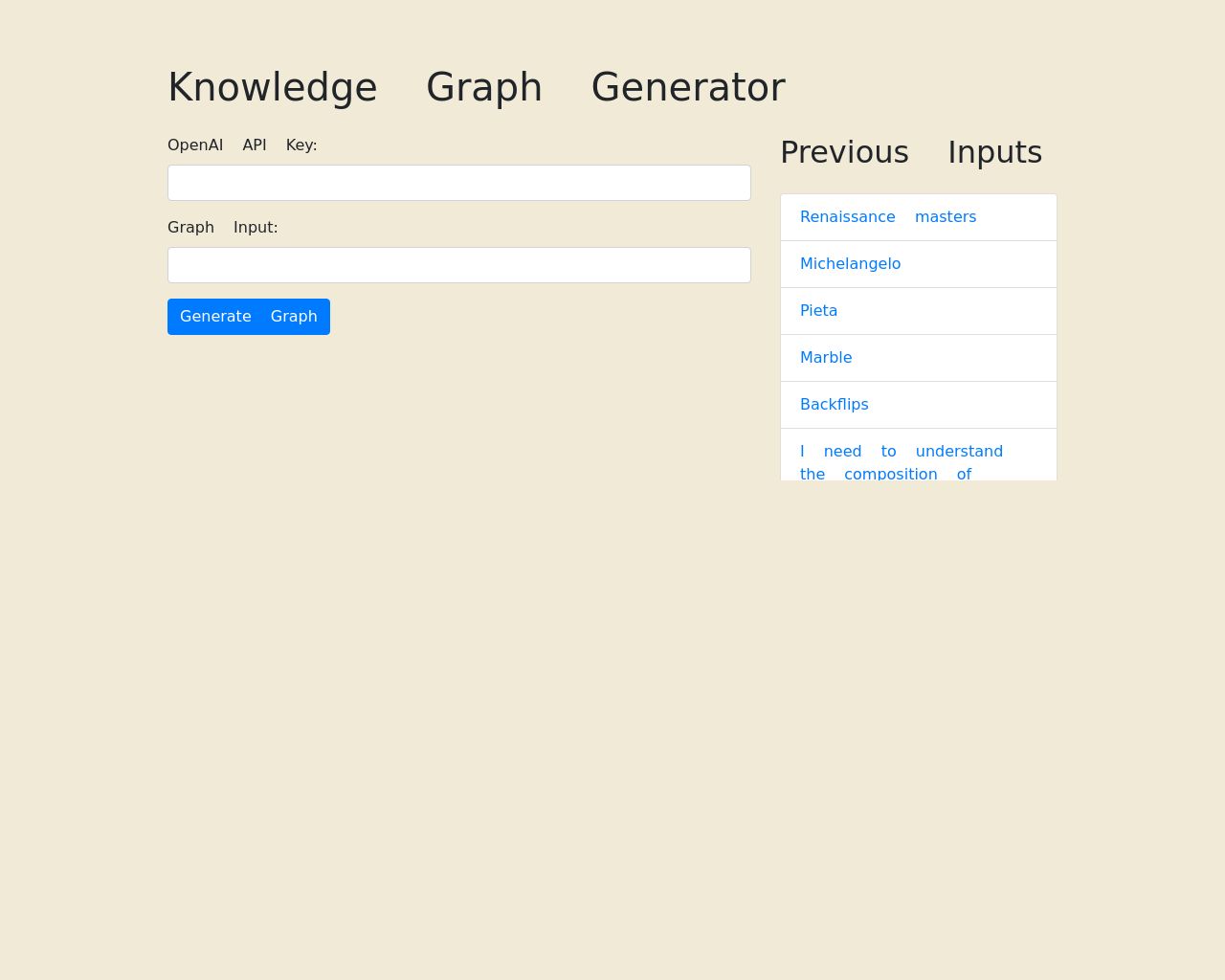 Knowledge Graph Generator