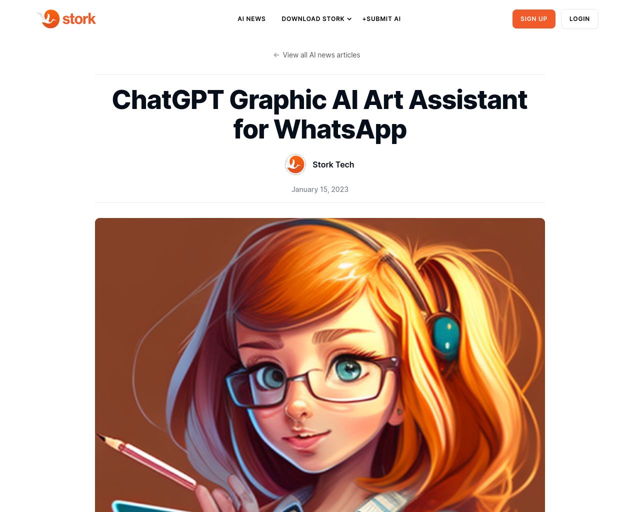 ChatGPT Graphic AI Art Assistant for WhatsApp