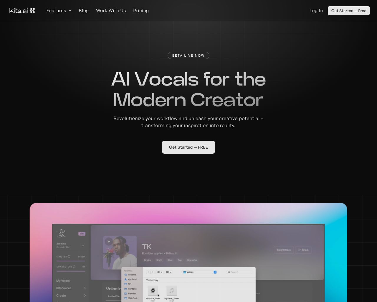 Kits AI - AI Vocals for the Modern Creator