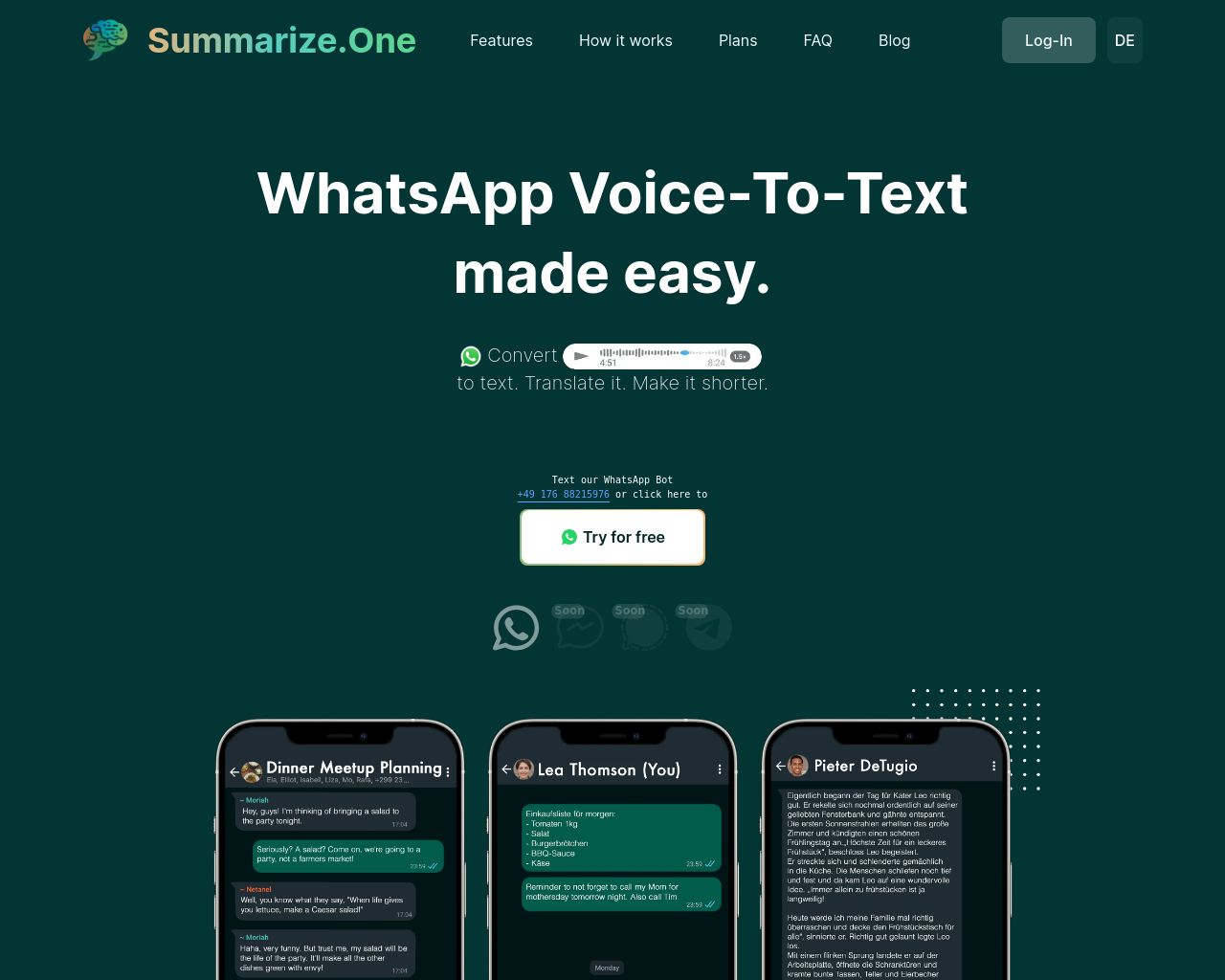 Convert WhatsApp Voice Messages To Text Bot