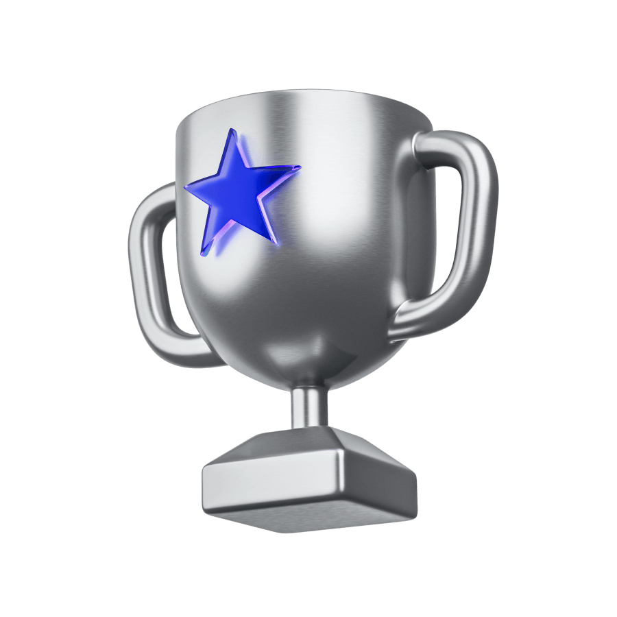 3d illustration of a trophy