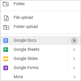 Select Google Docs