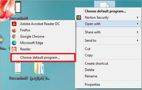 Choose Default Program