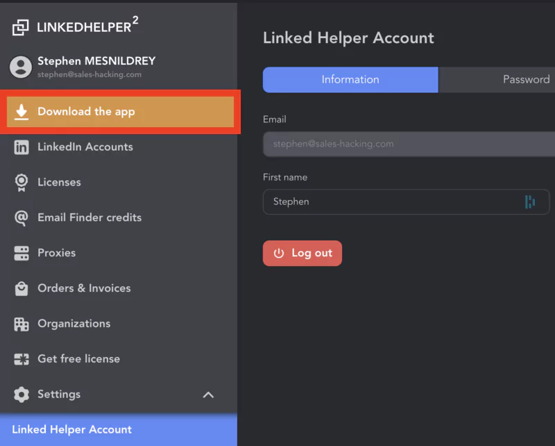 Download the app Linkedin Helper 2