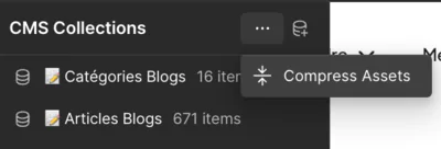 Compress Assets Webflow