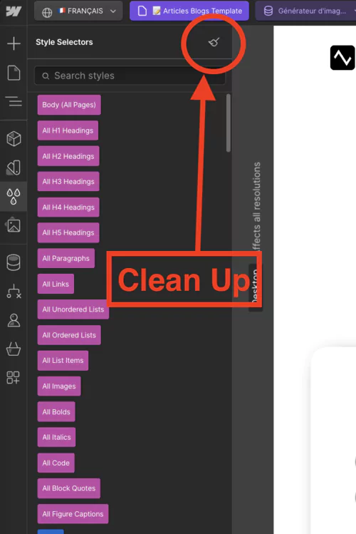 Clean up your styles regularly to lighten your CSS