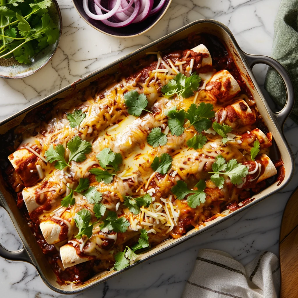 Beef Enchiladas Rojas