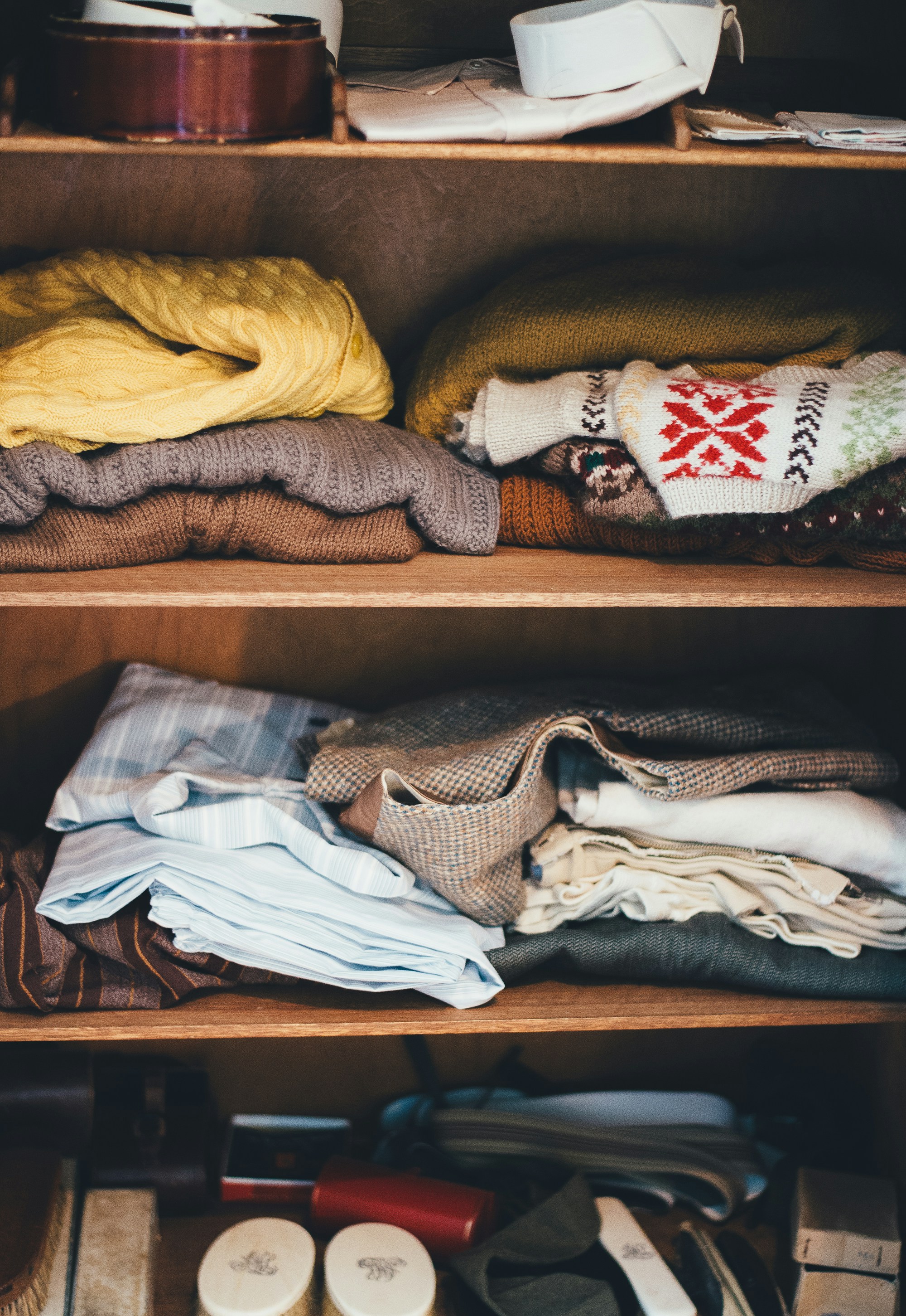 folded laundry