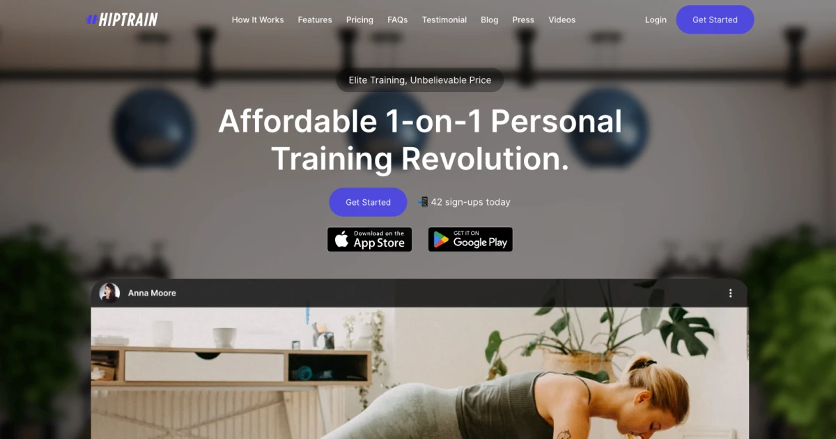 HipTrain Everyone's Personal Trainer!